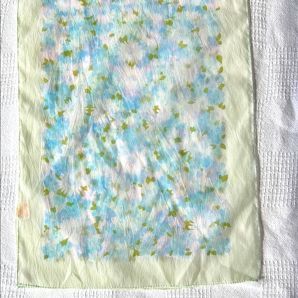 Vintage Glentex Sheer Floral Scarf